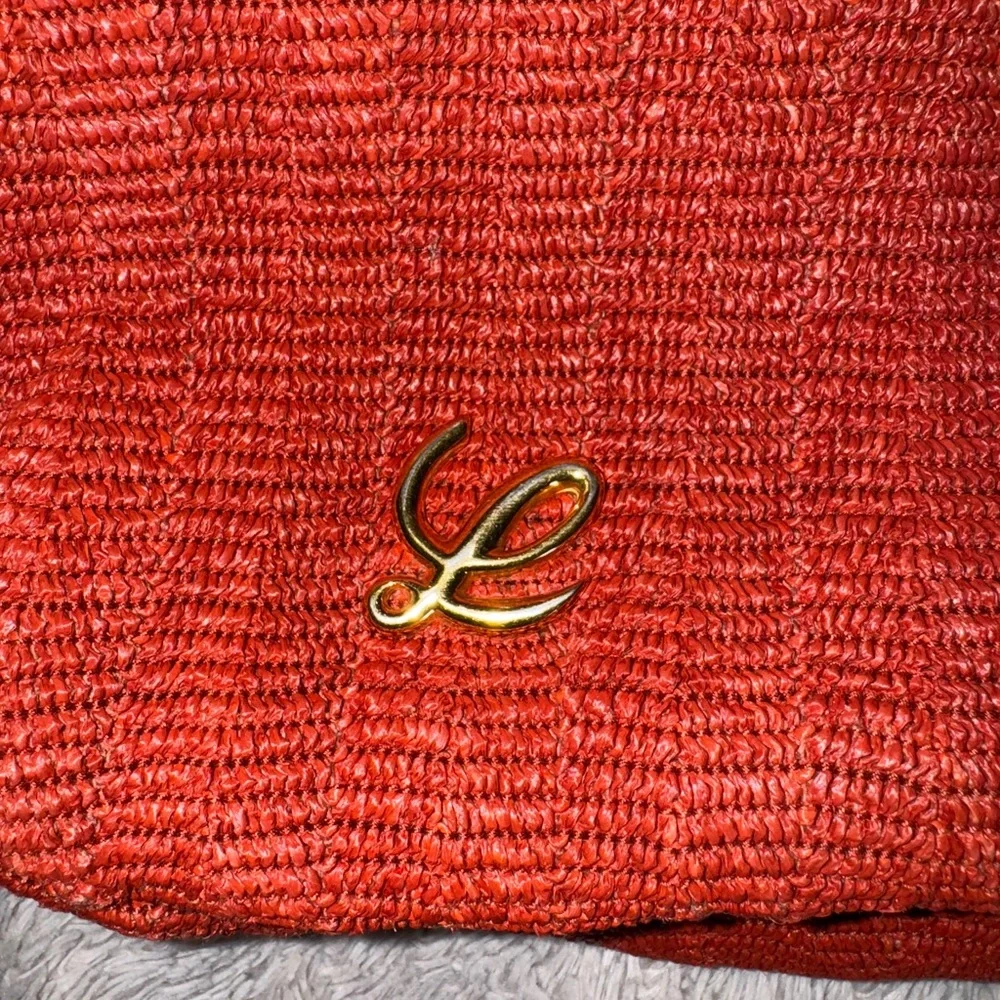 Loewe Orange Raffia Bag with Textured Design - Picture 6 of 10